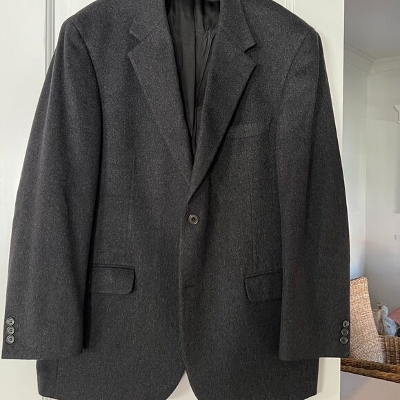 Charcoal Gray Cashmere Jacket - Picture 1 of 3
